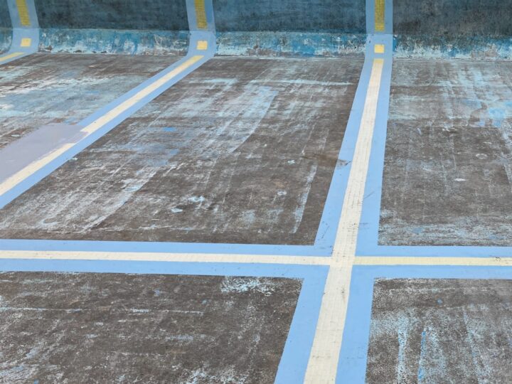 プール塗装・下地処理