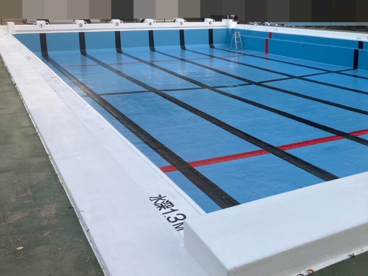 港区　国立大学・ＴＫ大学　プール塗装改修工事