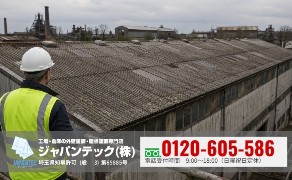 工場のアスベスト屋根は診断してから工法を決めましょう