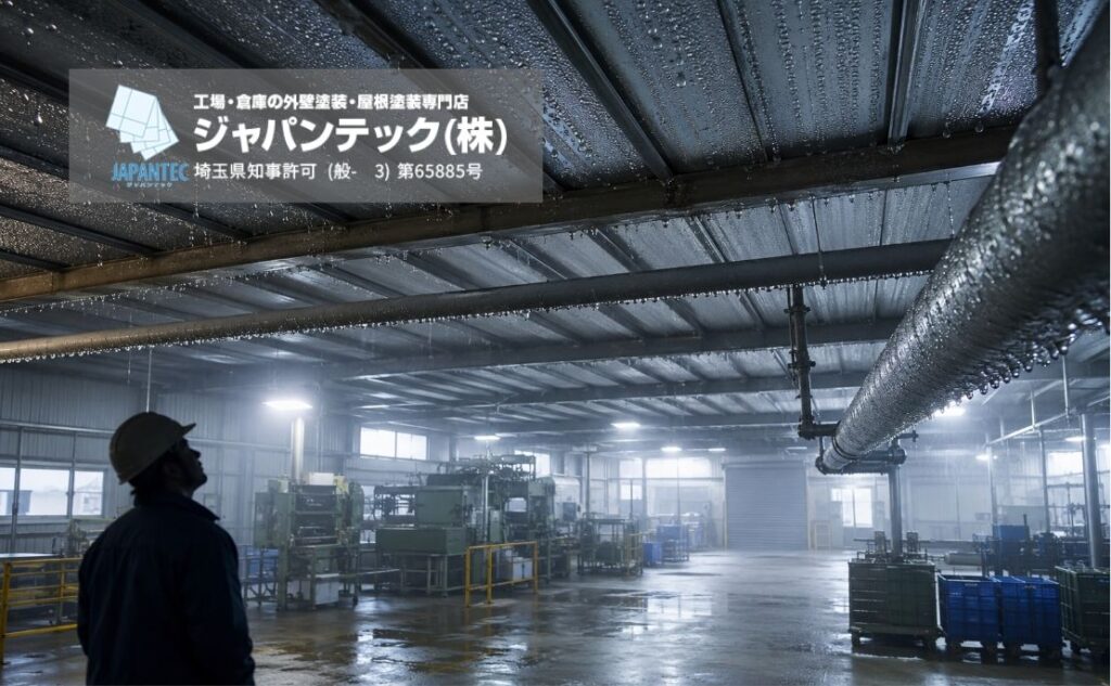 工場の結露対策は何から始める？原因別チェックと改善方法を専門業者が解説