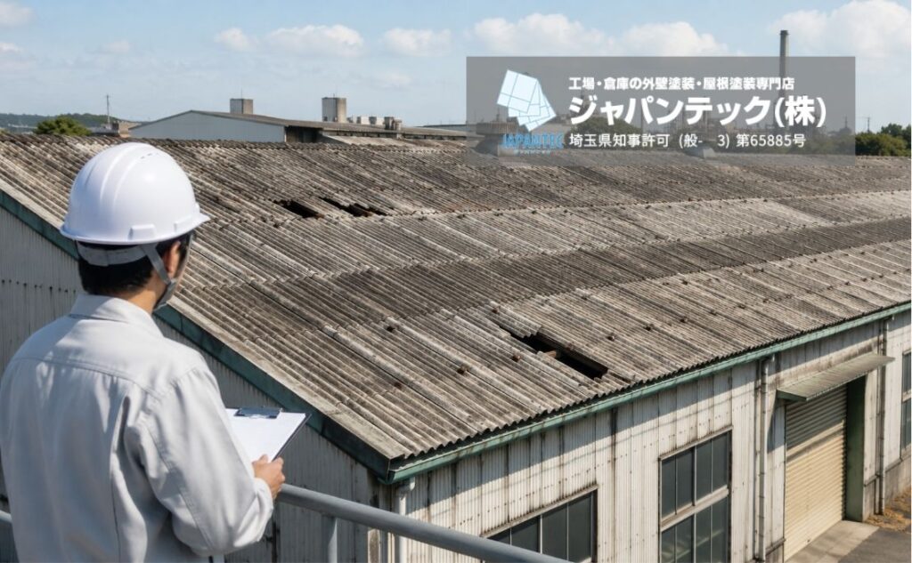 工場の屋根にアスベストがあるかも？塗装・カバー工法・解体前に確認すべき判断基準