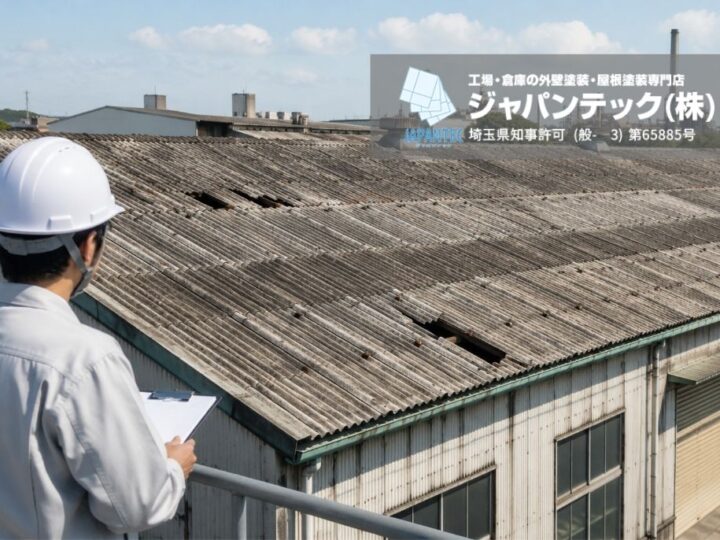 工場の屋根にアスベストがあるかも?塗装・カバー工法・解体前に確認すべき判断基準